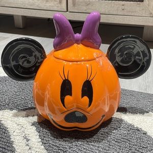Large Minnie Mouse Pumpkin Cookie Jar
